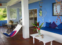 A patio at Bayview Villa